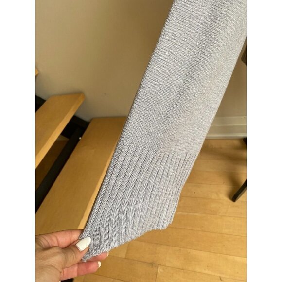 𝅺NORDSTROM Women Light Purple Wool Blend Sweater Sz Large *Flaw Bell Sleeve - Picture 3 of 7